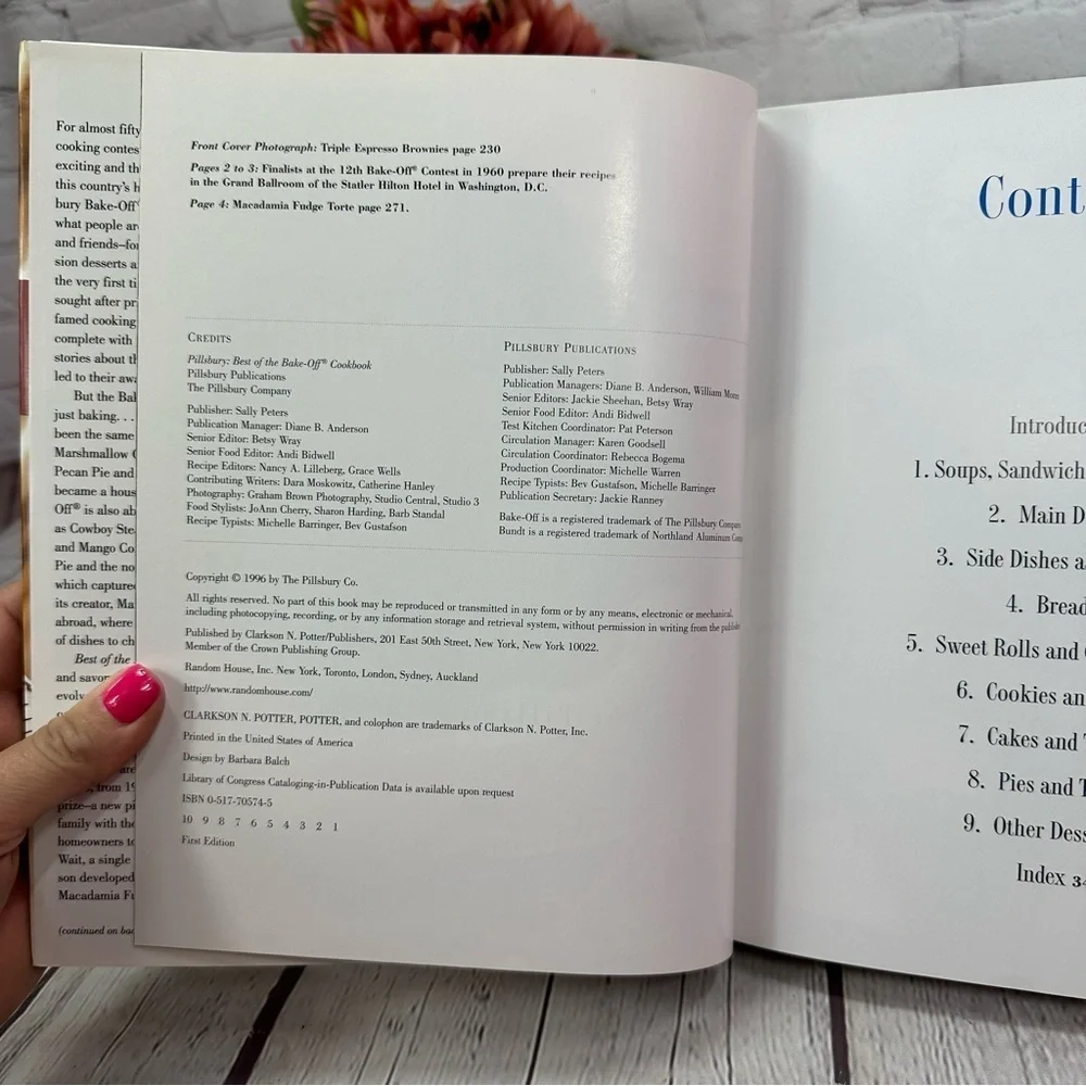 vintage 1996 pillsbury best of the bake-off Cookbook for Baking Enthusiasts